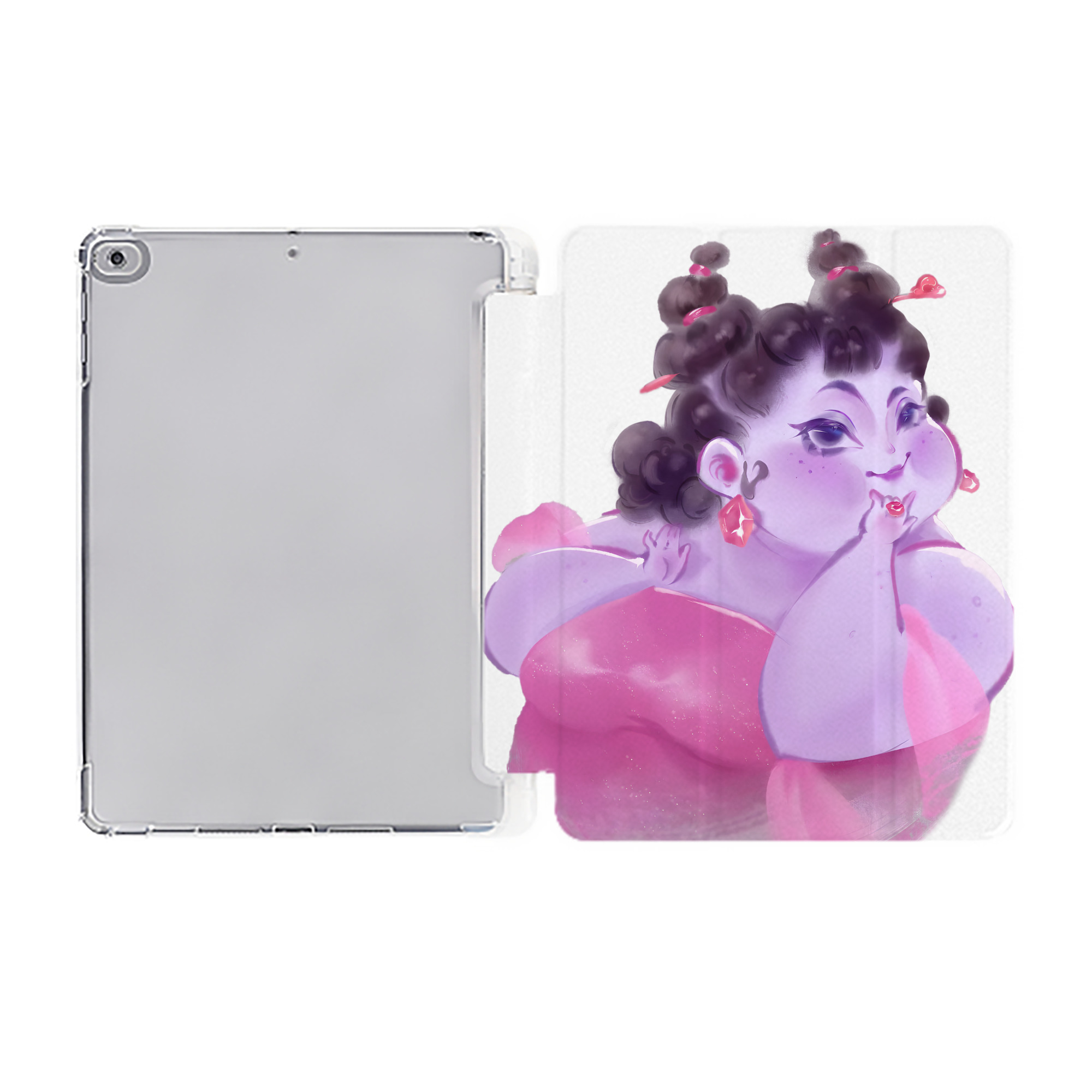 Ne Zha 2 ナタ 魔童の大暴れ IPad ケース ペン収納付き 三つ折りスタンド PUレザー×シリコン 対応機種9.5/10.5/10.9インチ